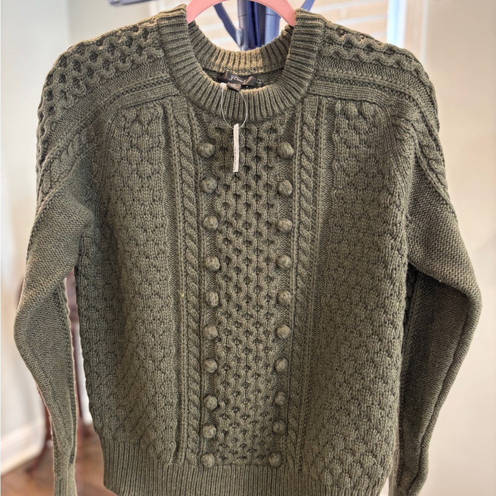 NWT J.Crew Fisherman Women’s Sweater